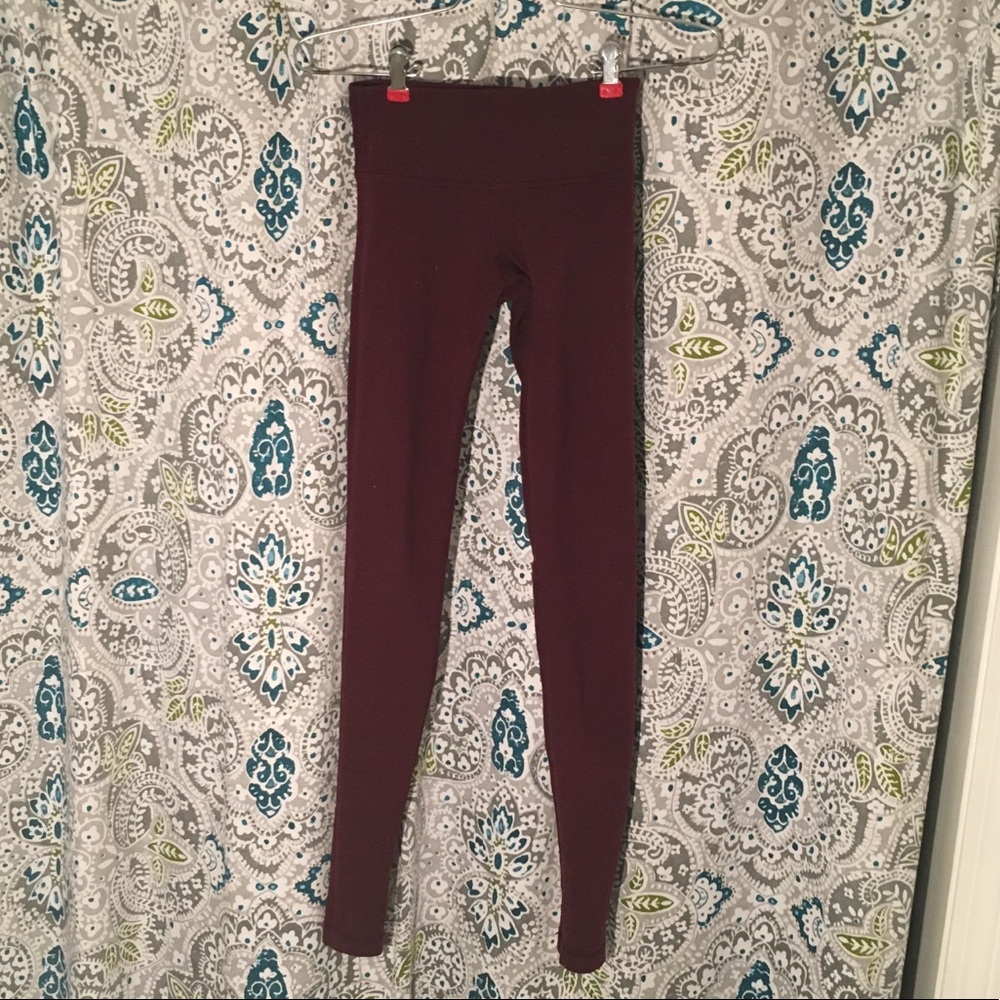 Maroon Lululemon Leggings
